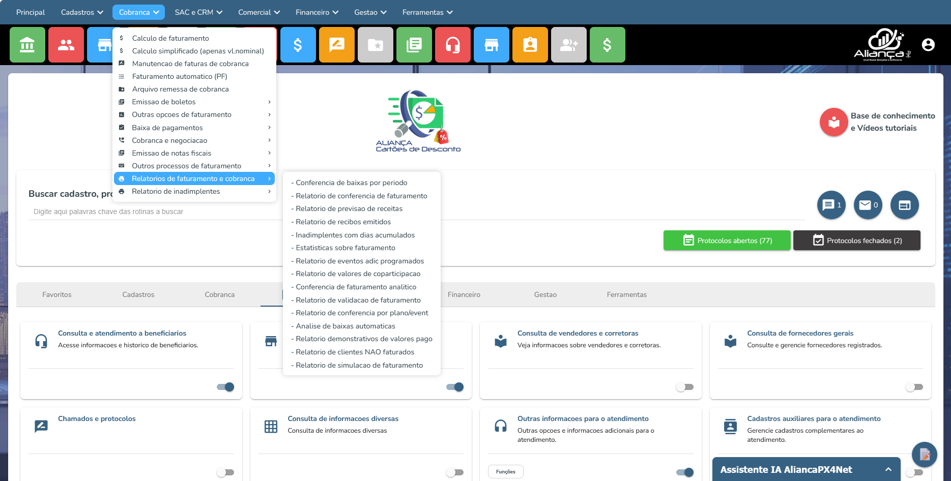 Página principal — Aliança Card, sistema para cartão de desconto e clubes de benefícios